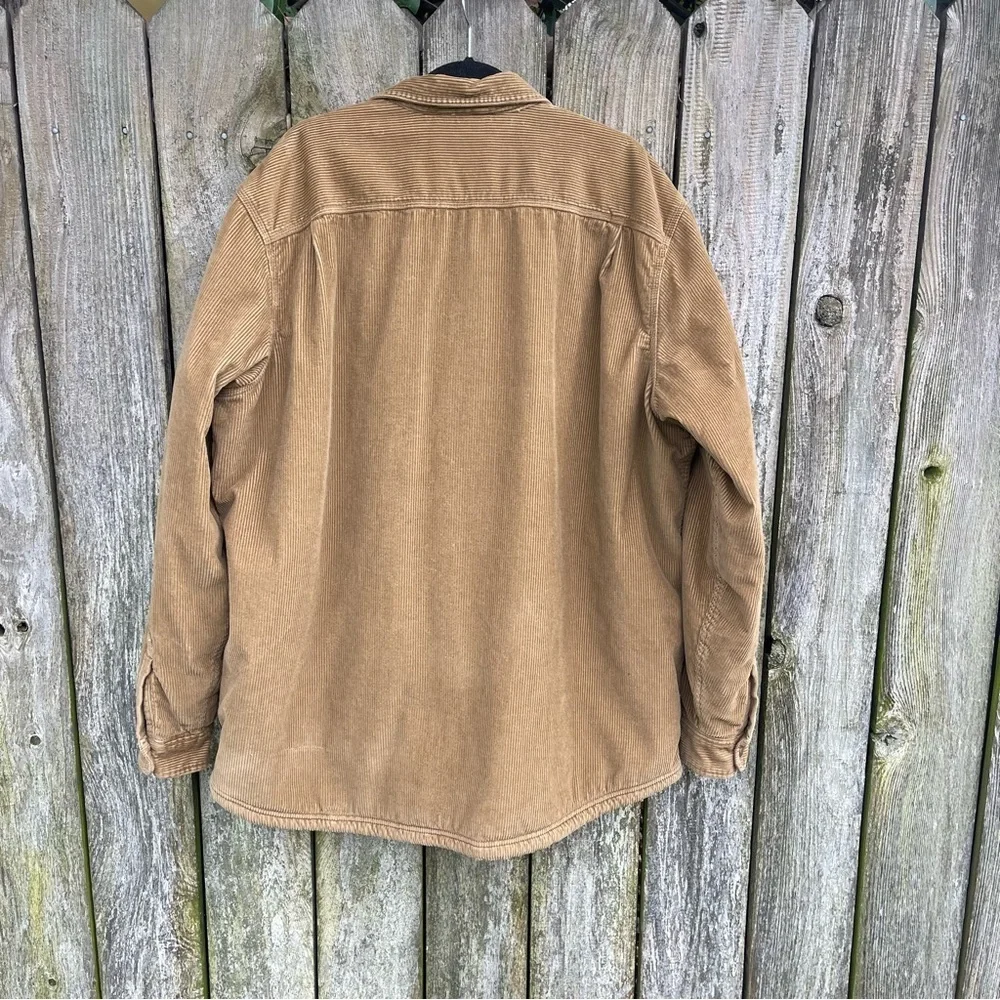 L.L. Bean | Men's 1912 Heritage Sherpa Lined Corduroy Shirt Jacket Walnut | 2XLT